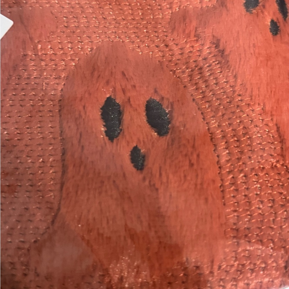 Orange Ghost Pattern Throw Pillows - Picture 9 of 9